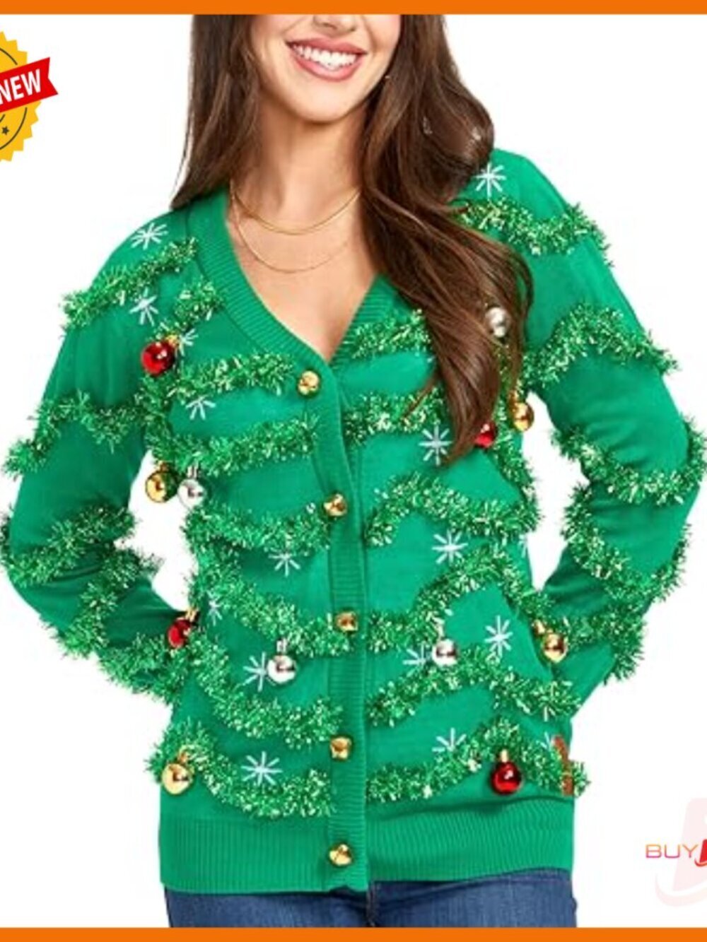 Cozy Cardigan Sweater Holiday Novelty Pattern Modern Tailored Fit